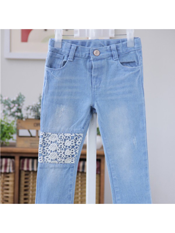 spring and autumn baby boy pants Korean girls lace...