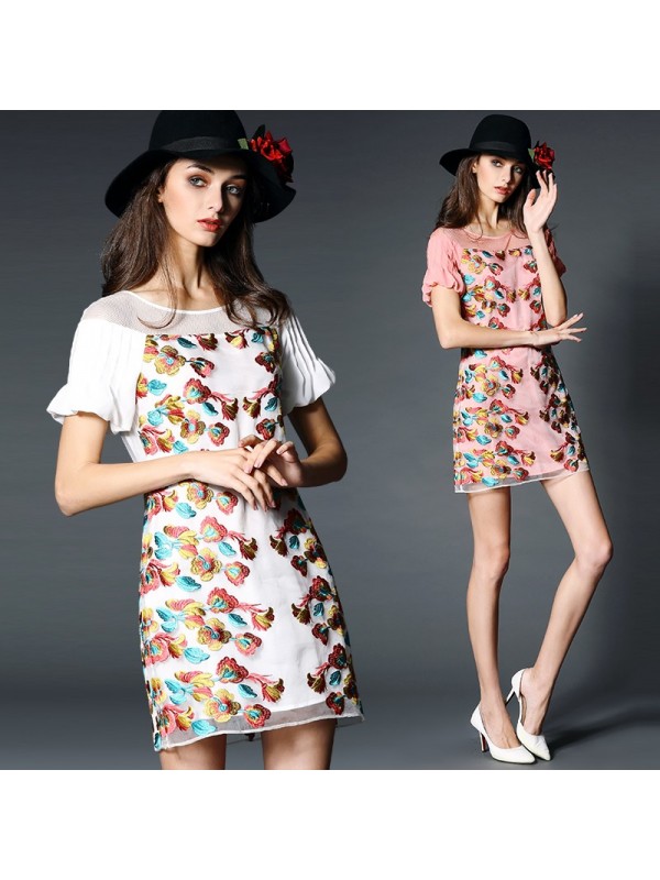 Flower girl dress fashion princess patchwork dress...