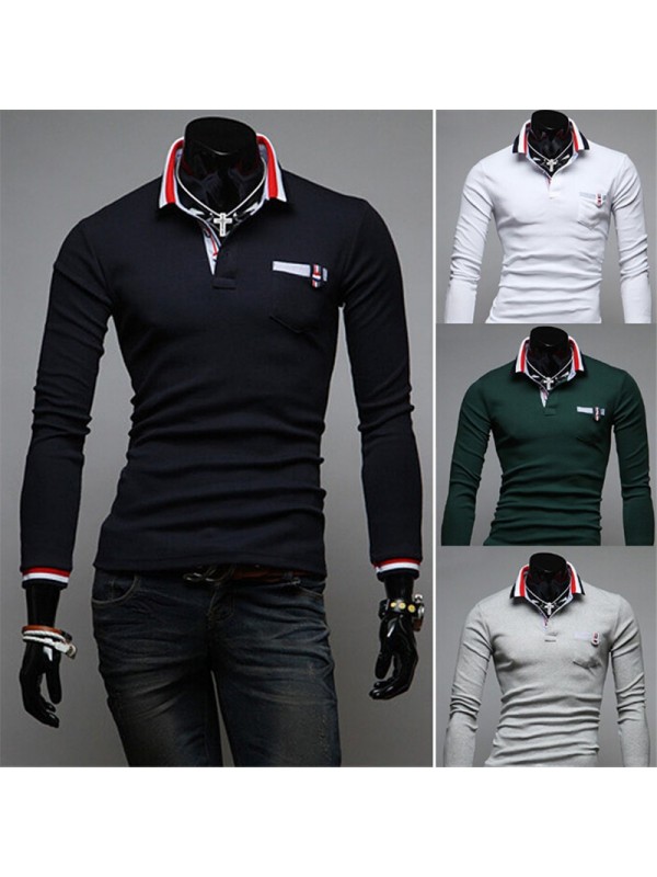  new hit color stitching cuffs Korean men cultivat...