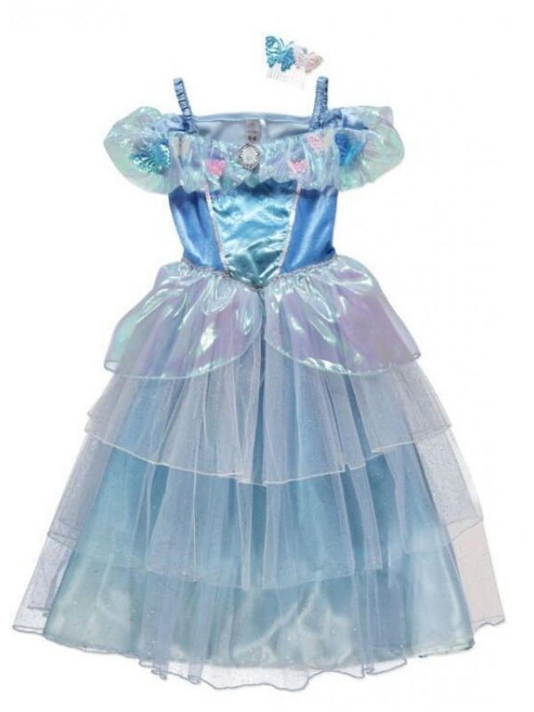 New Girls Cinderella Princess Dress Kids Girl Movi...