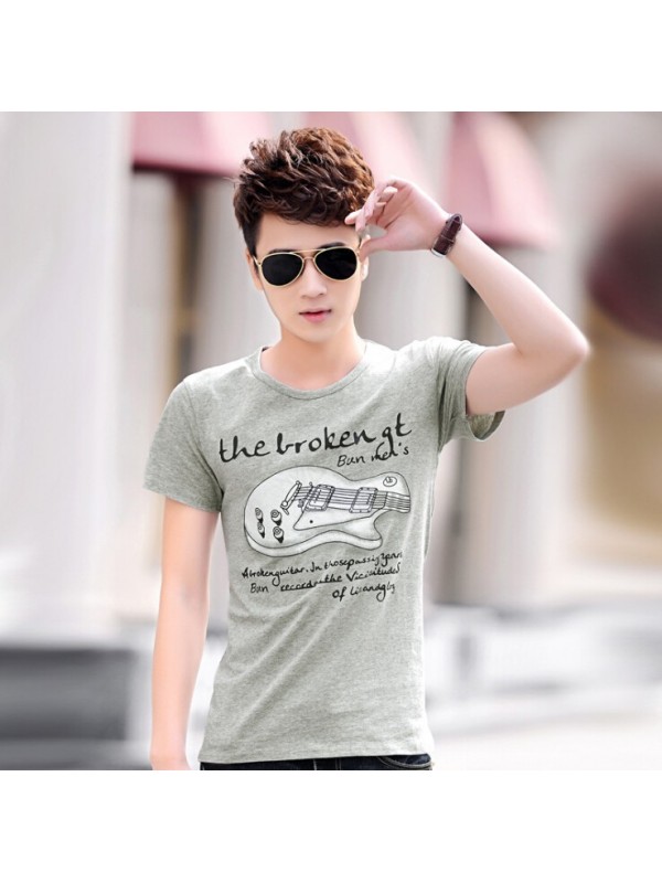 The new short sleeve T-shirt male han edition dres...