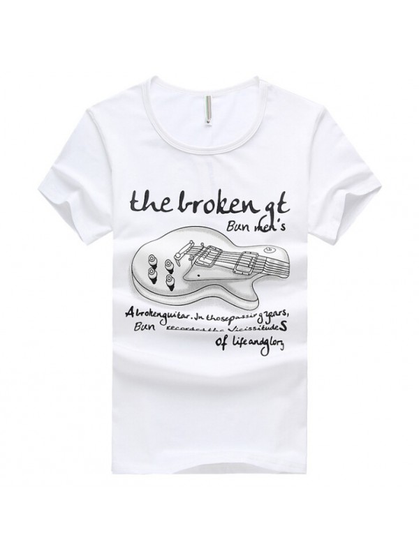 The new short sleeve T-shirt male han edition dress men's short sleeve T-shirt men's printing a half sleeve T-shirt in summer