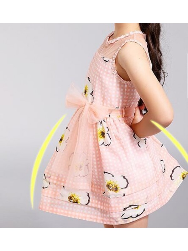 Kids Summer new girls summer dress skirt children princess skirt floral skirt thin gauze