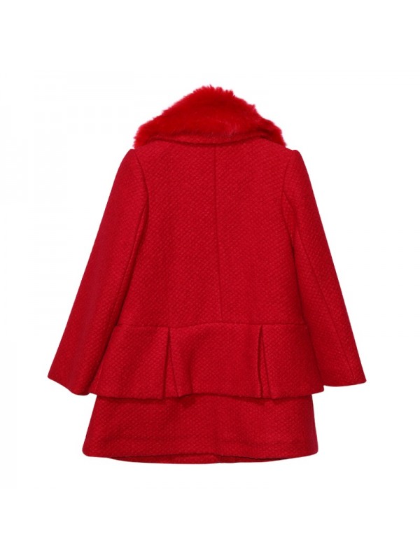 Kids Girls wool coat woolen coat in winter children are thick warm coat